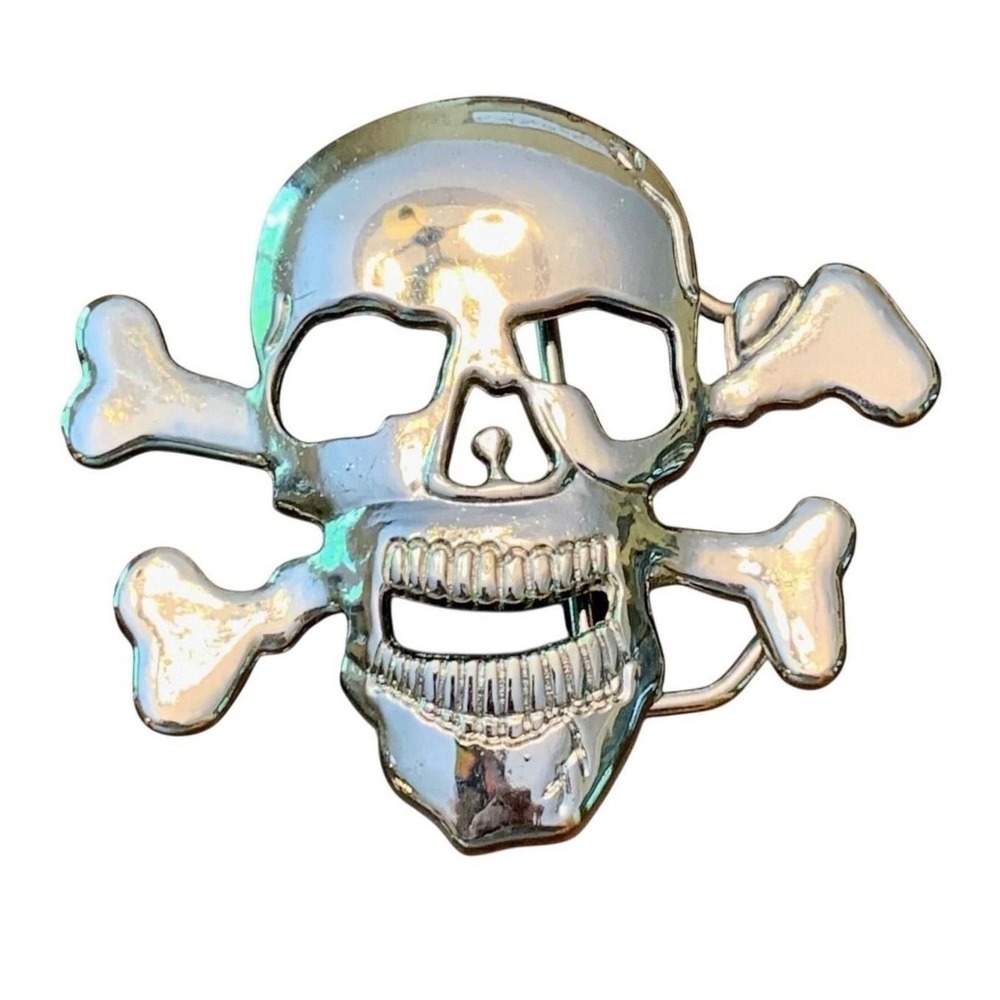 Skull and Cross Bones Belt Buckle